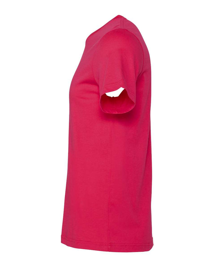 Left View of Fuchsia Jersey Tee - 3001