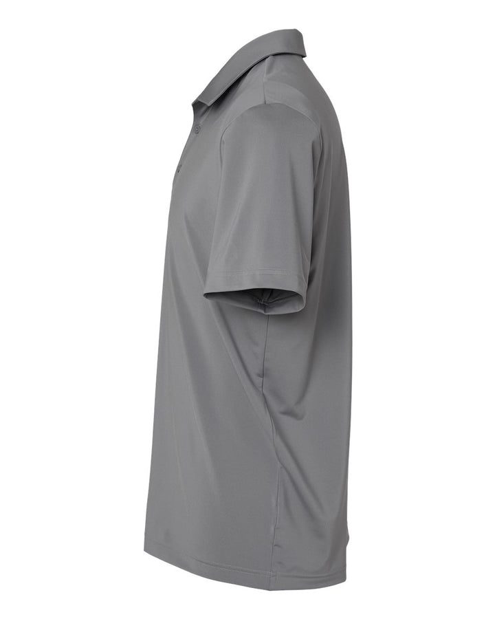 Left View of Grey Three Ultimate Solid Polo - A514