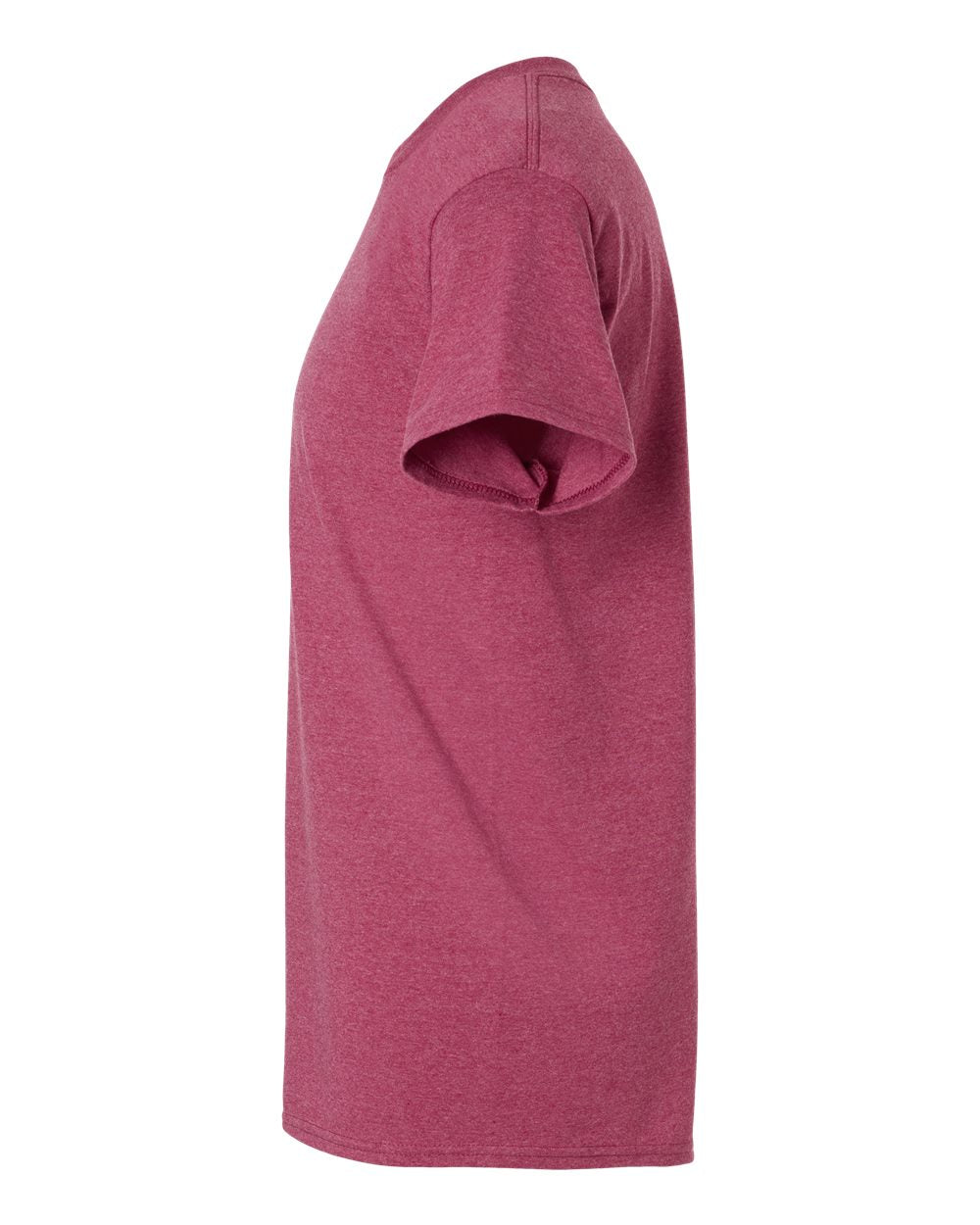Left View of Heather Cardinal Ultra Cotton® T-Shirt - 2000