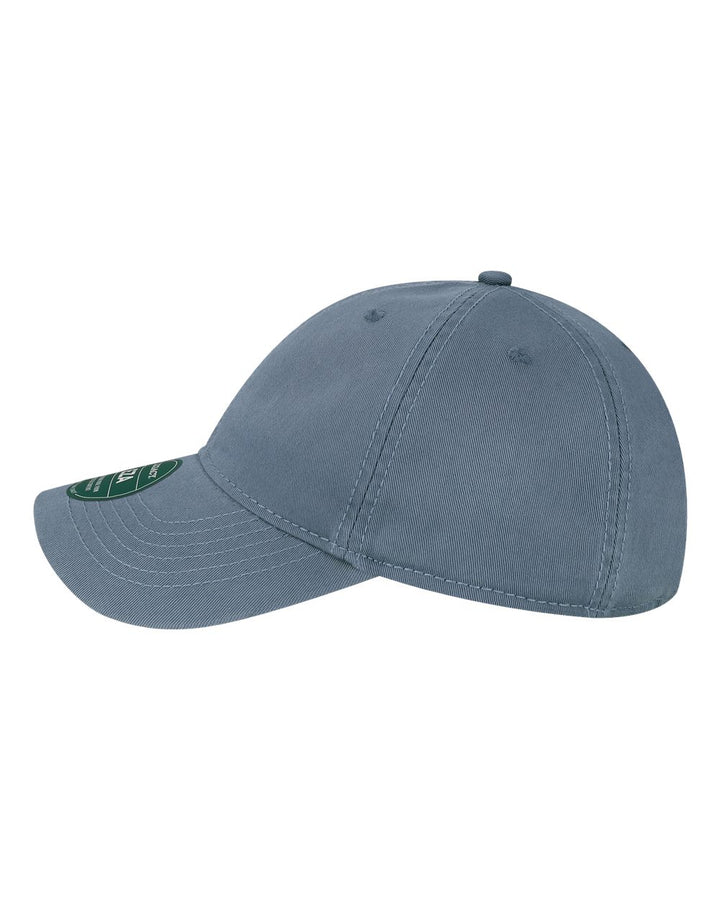 Left View of Lake Blue Relaxed Twill Dad Hat - EZA