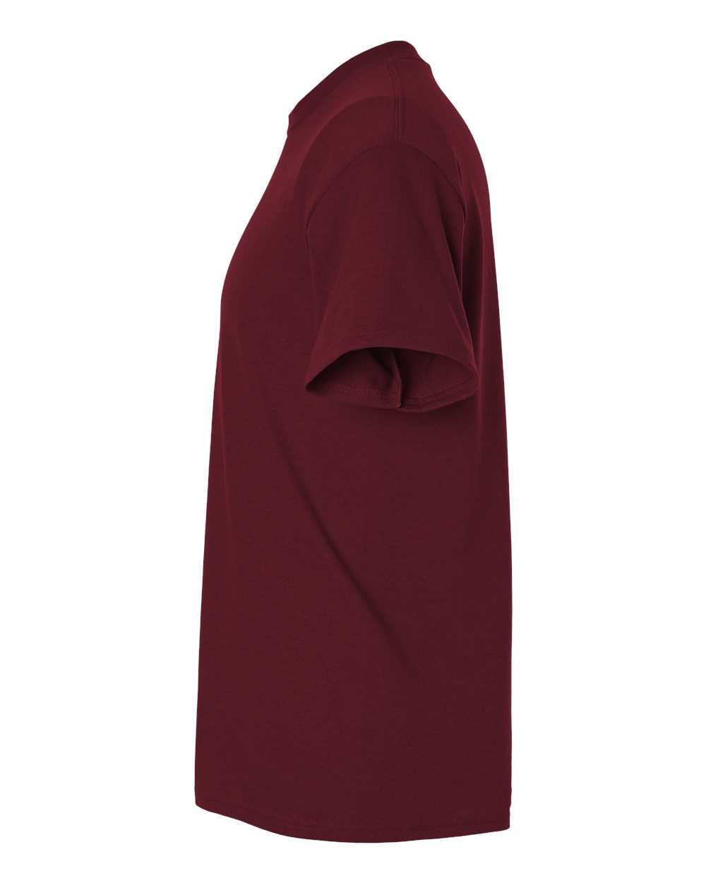 Left View of Maroon DryBlend® T-Shirt - 8000