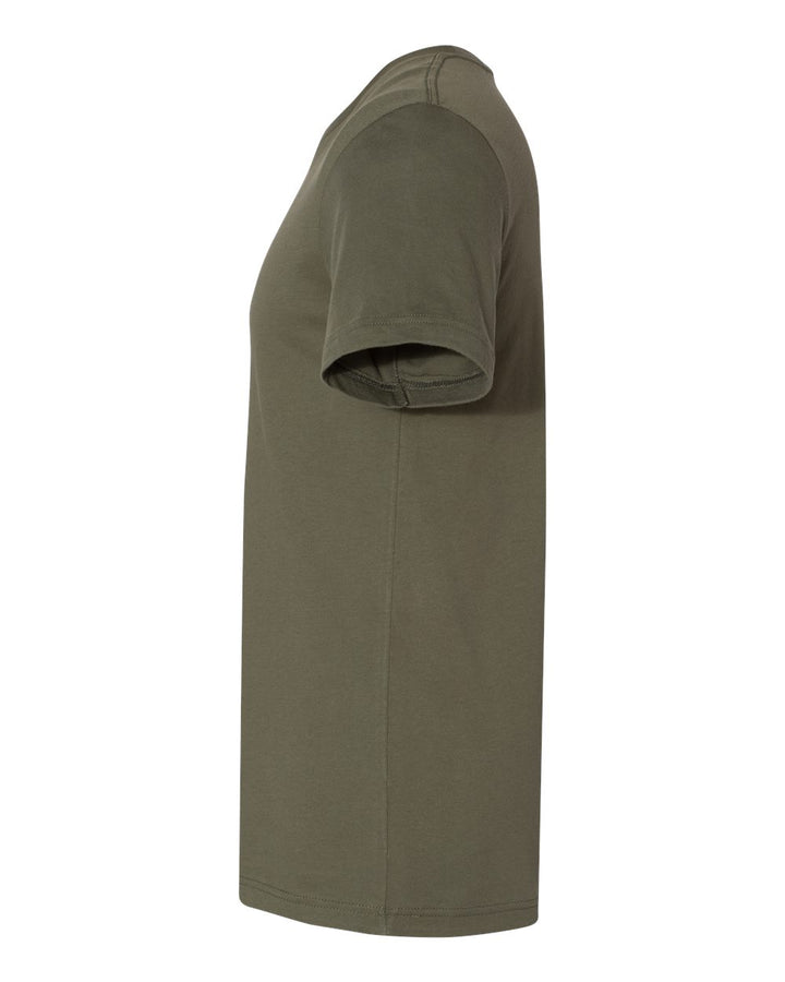 Left View of Military Green Jersey Tee - 3001