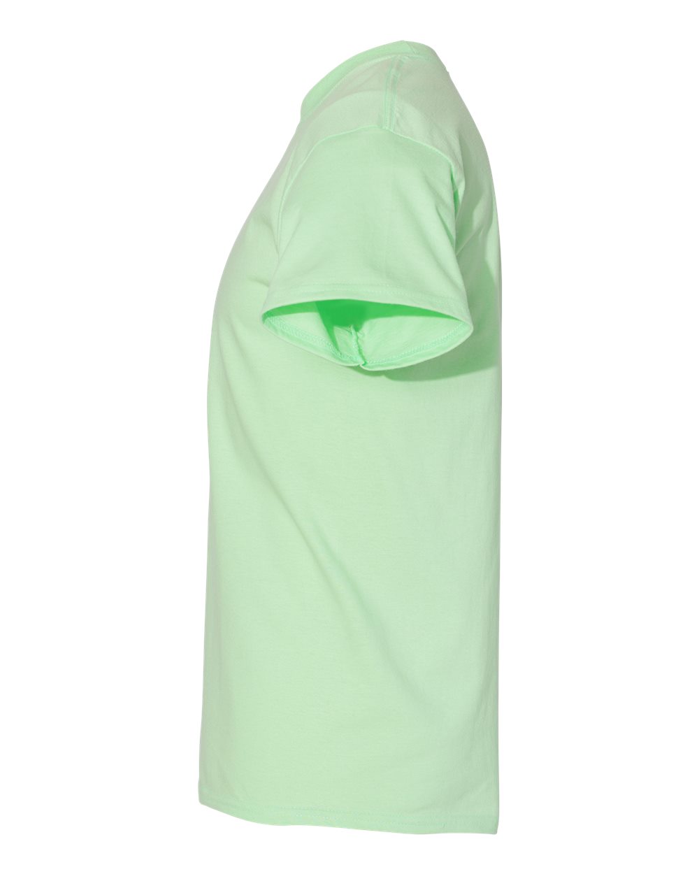 Left View of Mint Green Heavy Cotton™ T-Shirt - 5000