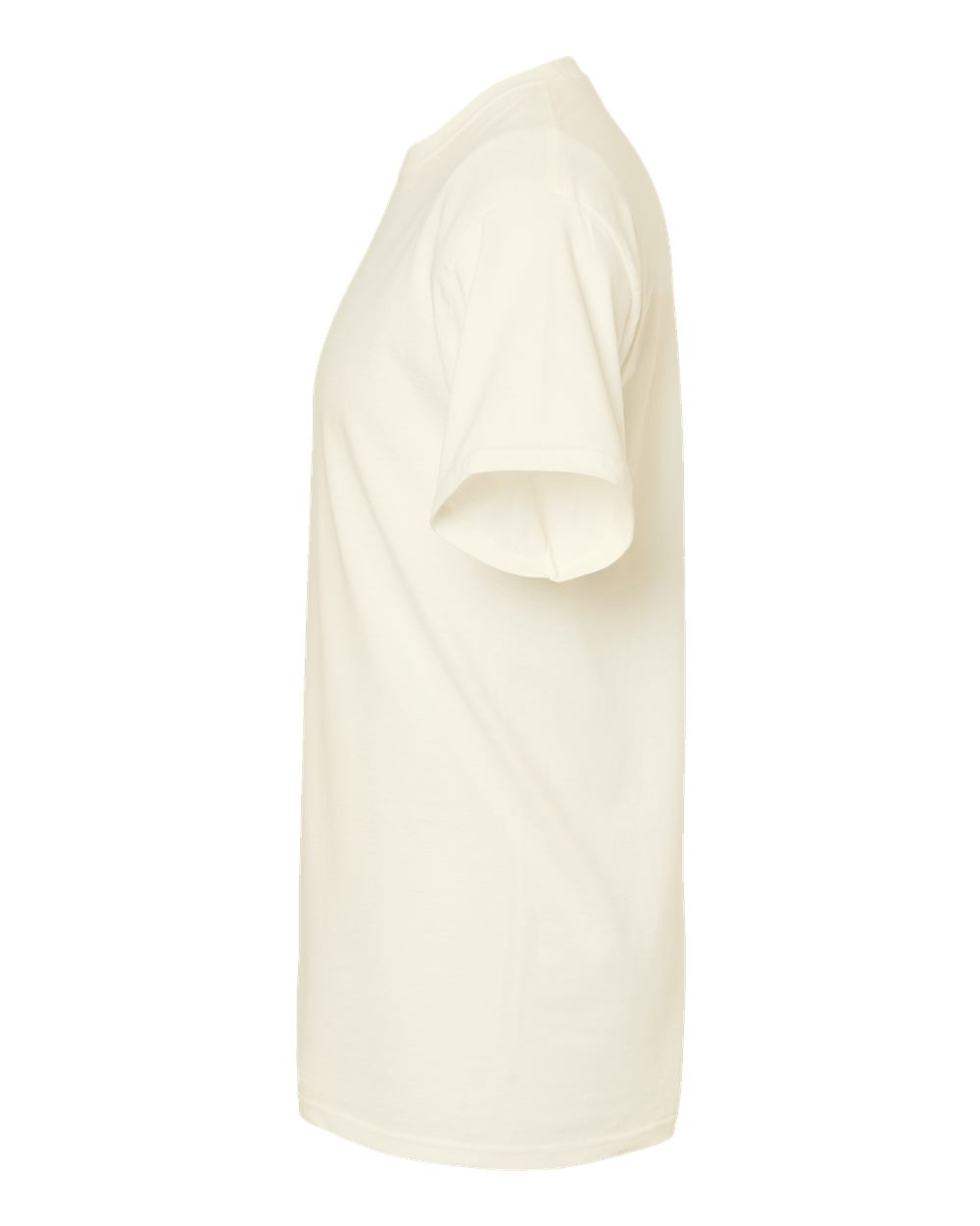 Left View of Natural Gold Soft Touch T-Shirt - 4800