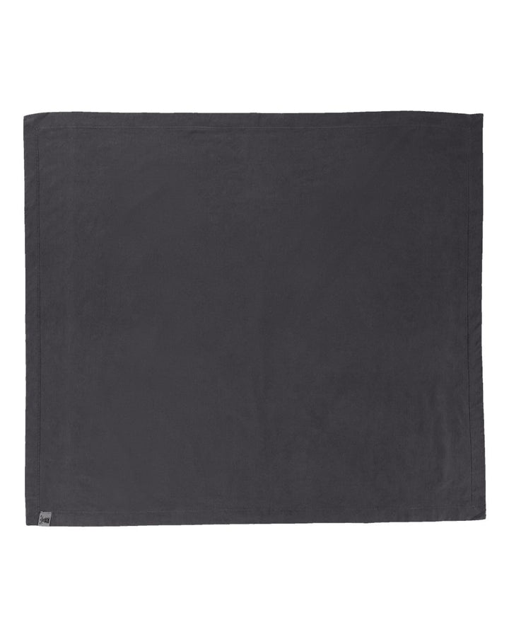 Left View of Pepper Garment-Dyed Fleece Dorm Blanket - 15BT