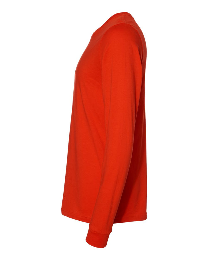 Left View of Poppy Jersey Long Sleeve Tee - 3501