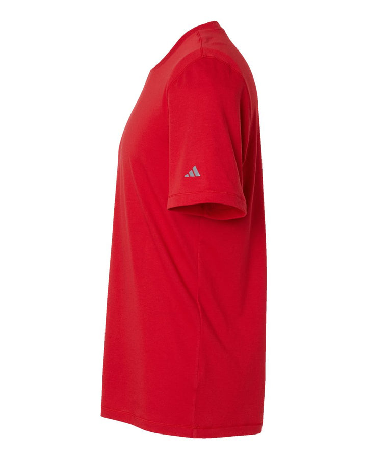 Left View of Power Red Blended T-Shirt - A556