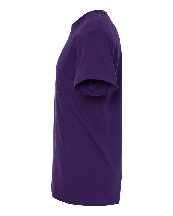 Left View of Purple Gold Soft Touch T-Shirt - 4800