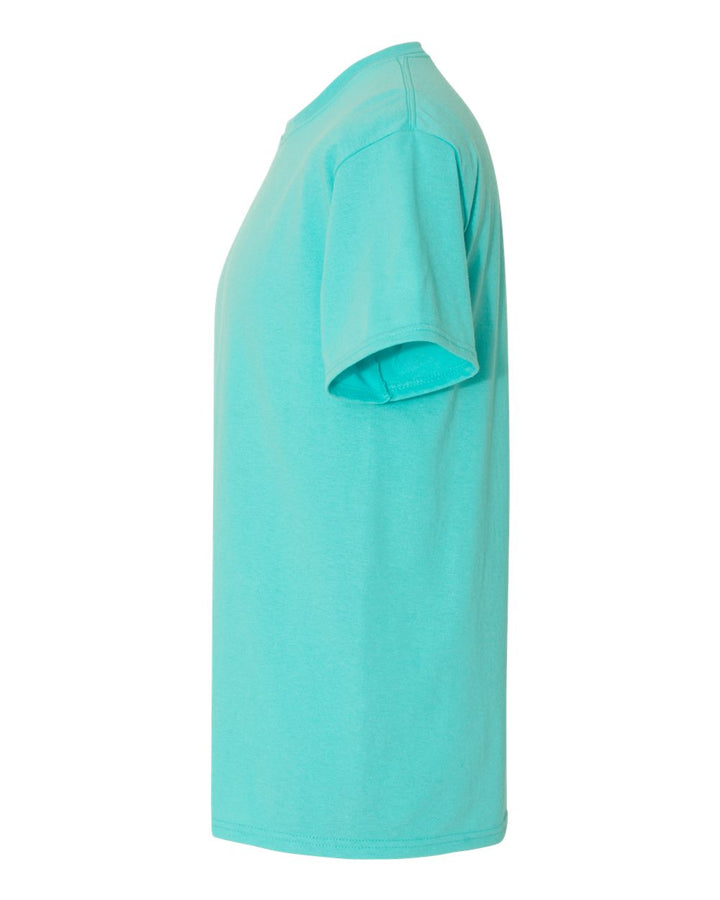 Left View of Scuba Blue Dri-Power® 50/50 T-Shirt - 29MR