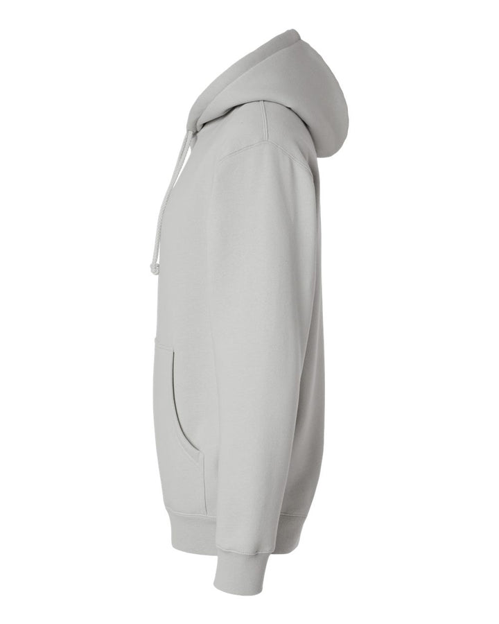 Left View of Smoke Heavyweight Hooded Sweatshirt - IND4000