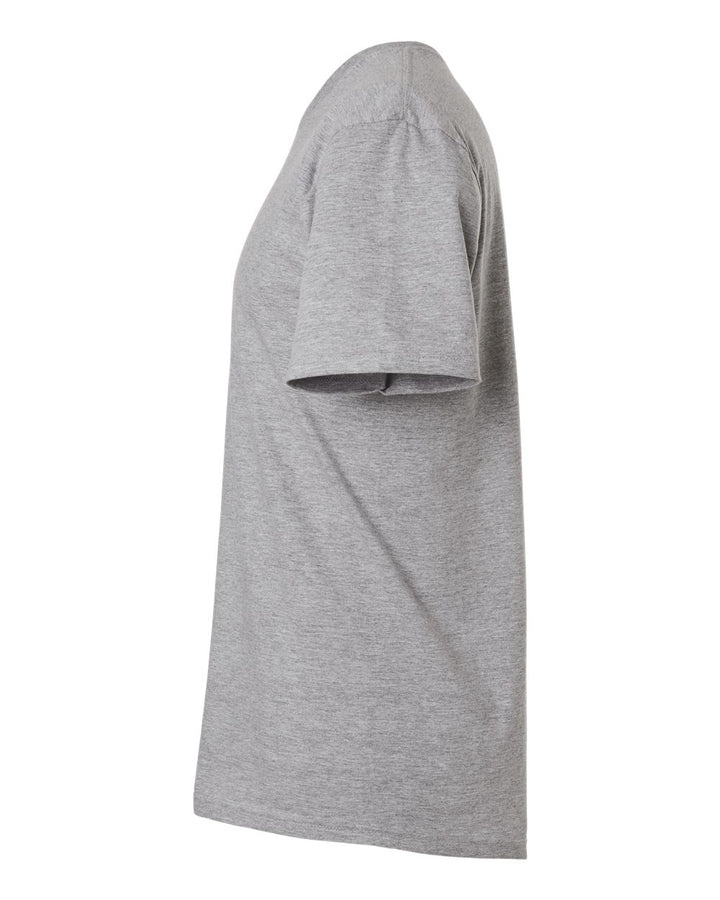 Left View of Sport Grey Softstyle® T-Shirt - 64000