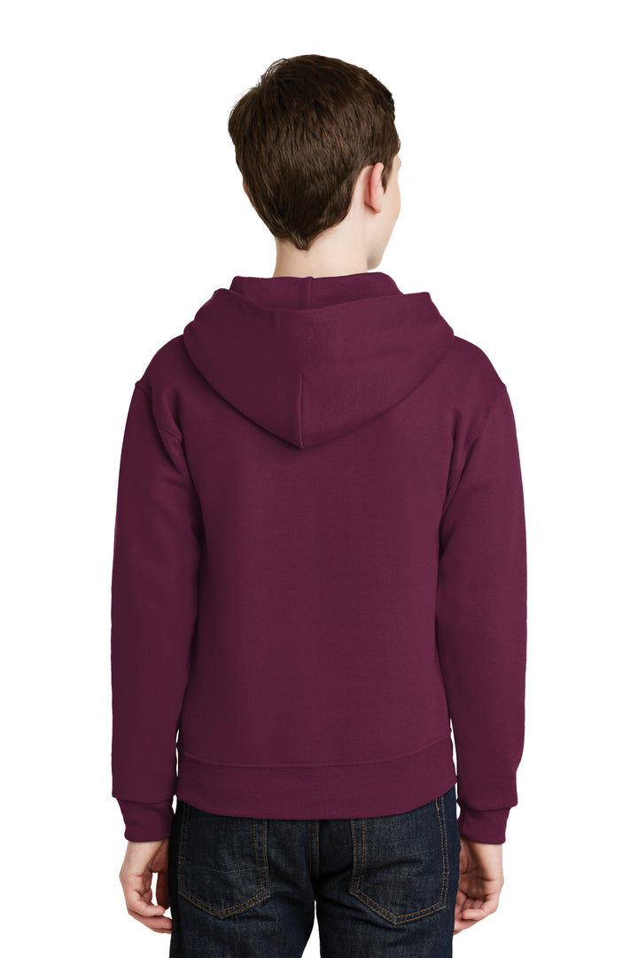 Maroon Jerzees - Youth NuBlend Pullover Hooded Sweatshirt. 996Y