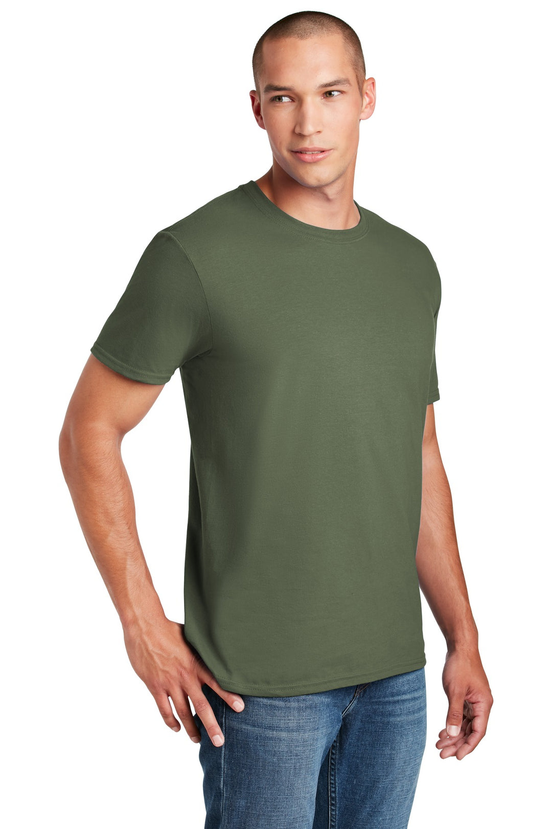 MilGreen Gildan Softstyle T-Shirt. 64000