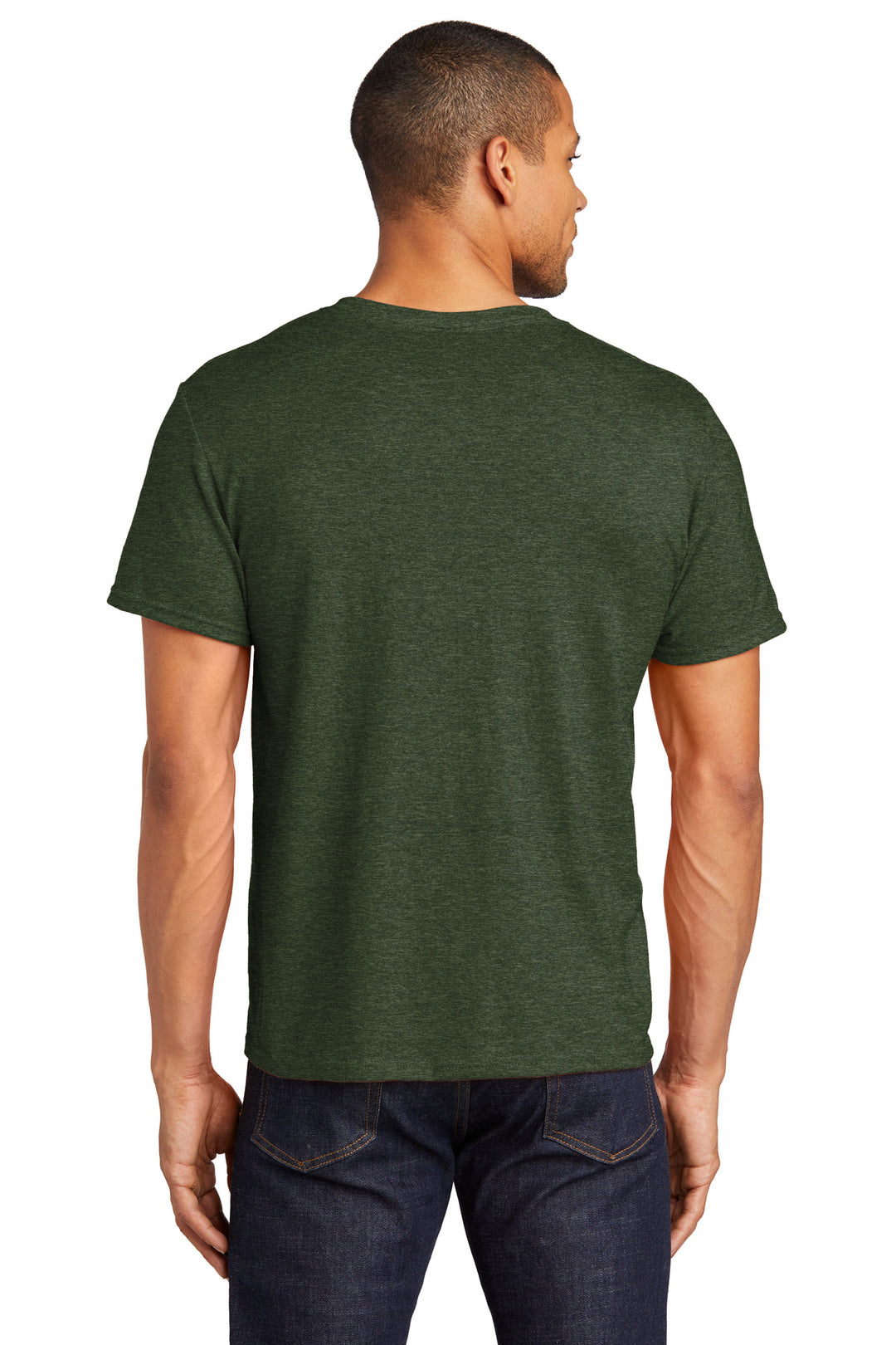 MilGrnHtr Jerzees Premium Blend Ring Spun T-Shirt 560M