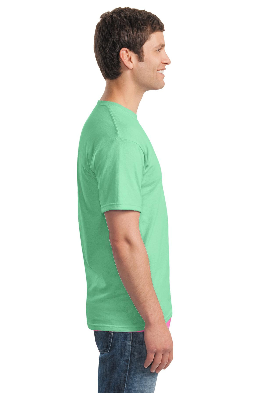 Mint Green Gildan - Heavy Cotton 100% Cotton T-Shirt. 5000