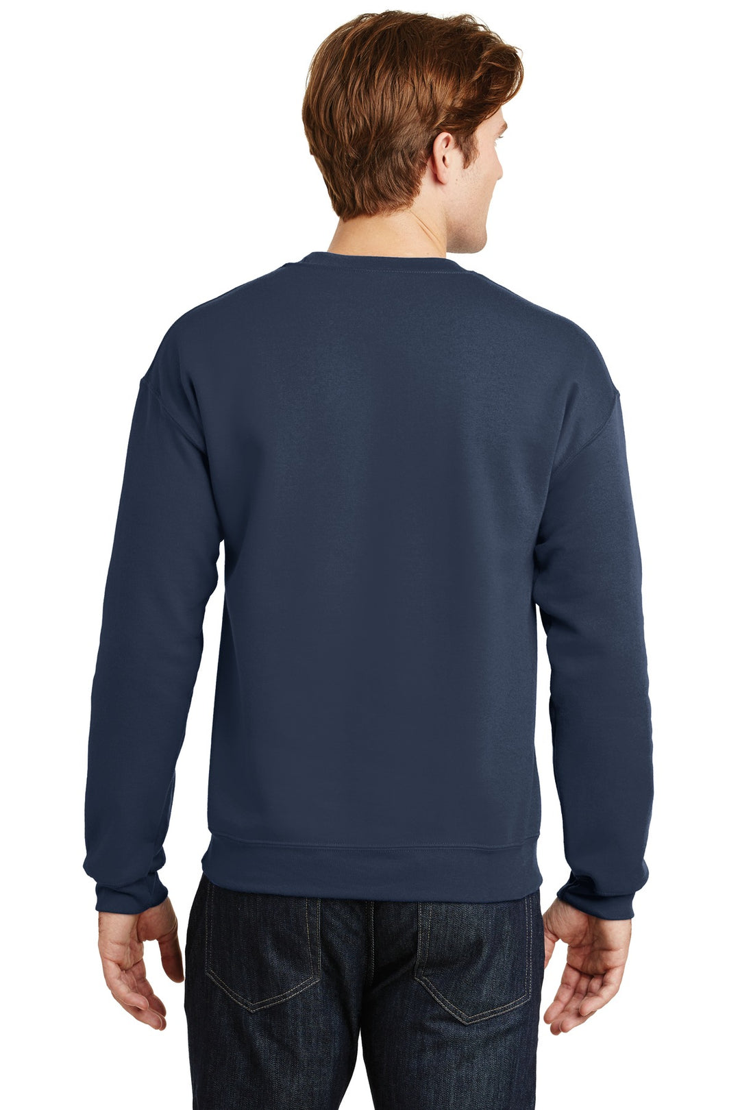 Navy Gildan Heavy Blend Crewneck Sweatshirt. 18000