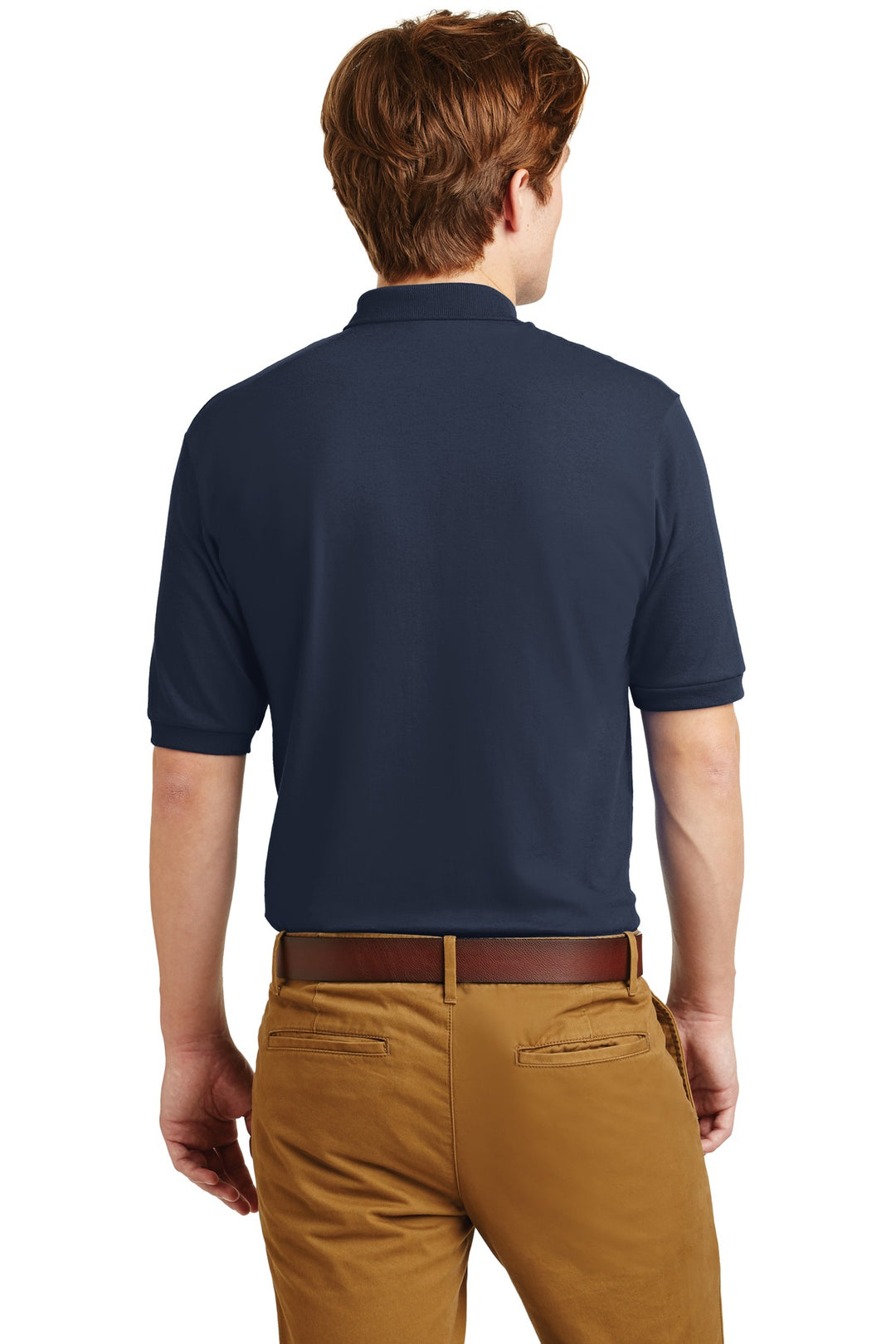 Navy Jerzees Dri-Power Sport Shirt. 437M