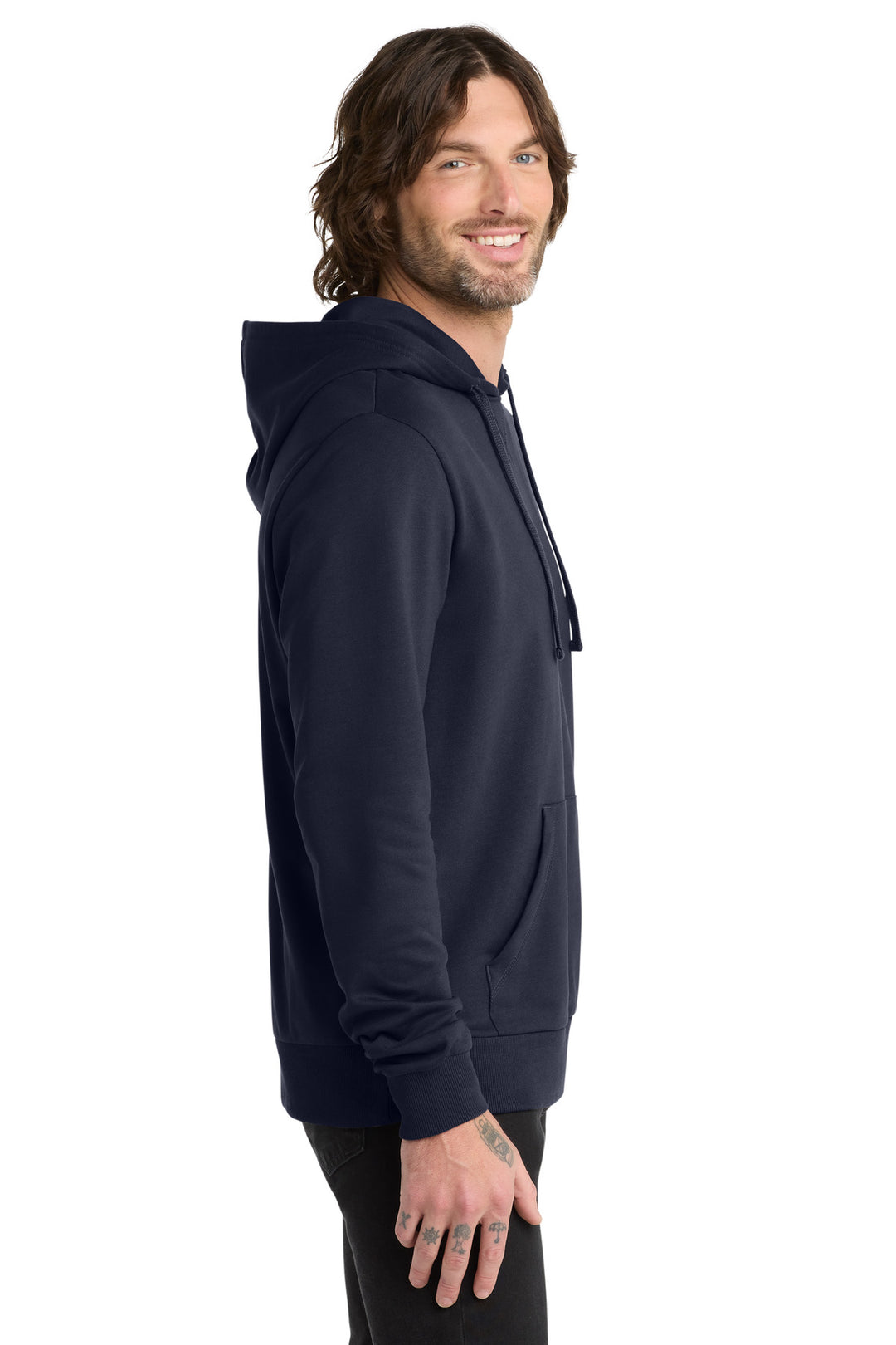 NghtSkyNvy Allmade Unisex Organic French Terry Pullover Hoodie AL4000
