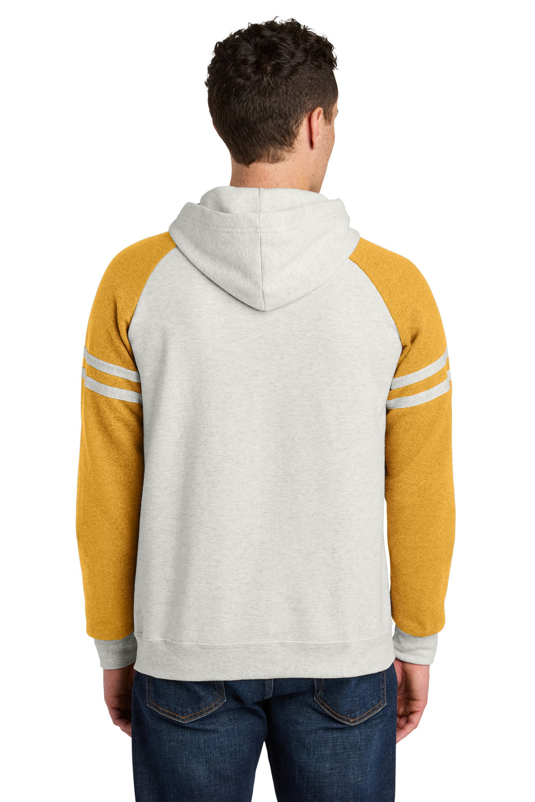 OatH/MstdH Jerzees Unisex NuBlend Varsity Colorblock Hooded Sweatshirt 97C