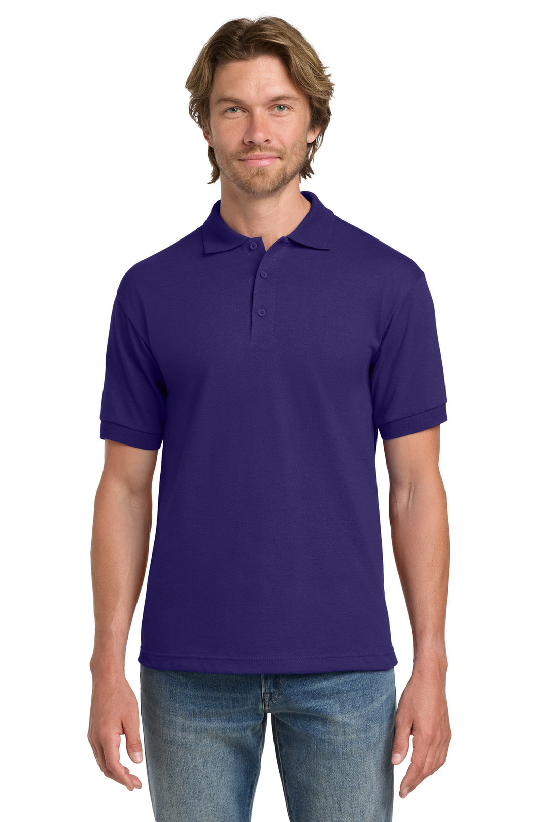 Purple Gildan - DryBlend 6-Ounce Jersey Knit Sport Shirt. 8800
