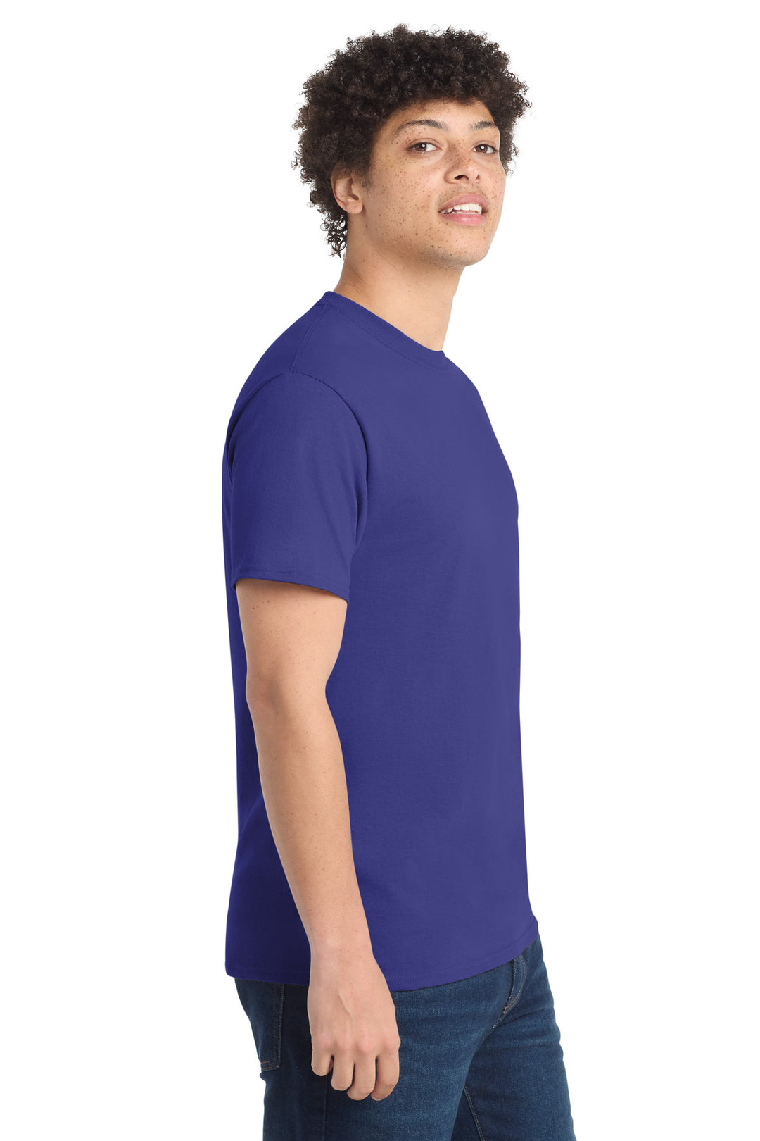 Purple Port & Company - Core Cotton Tee. PC54
