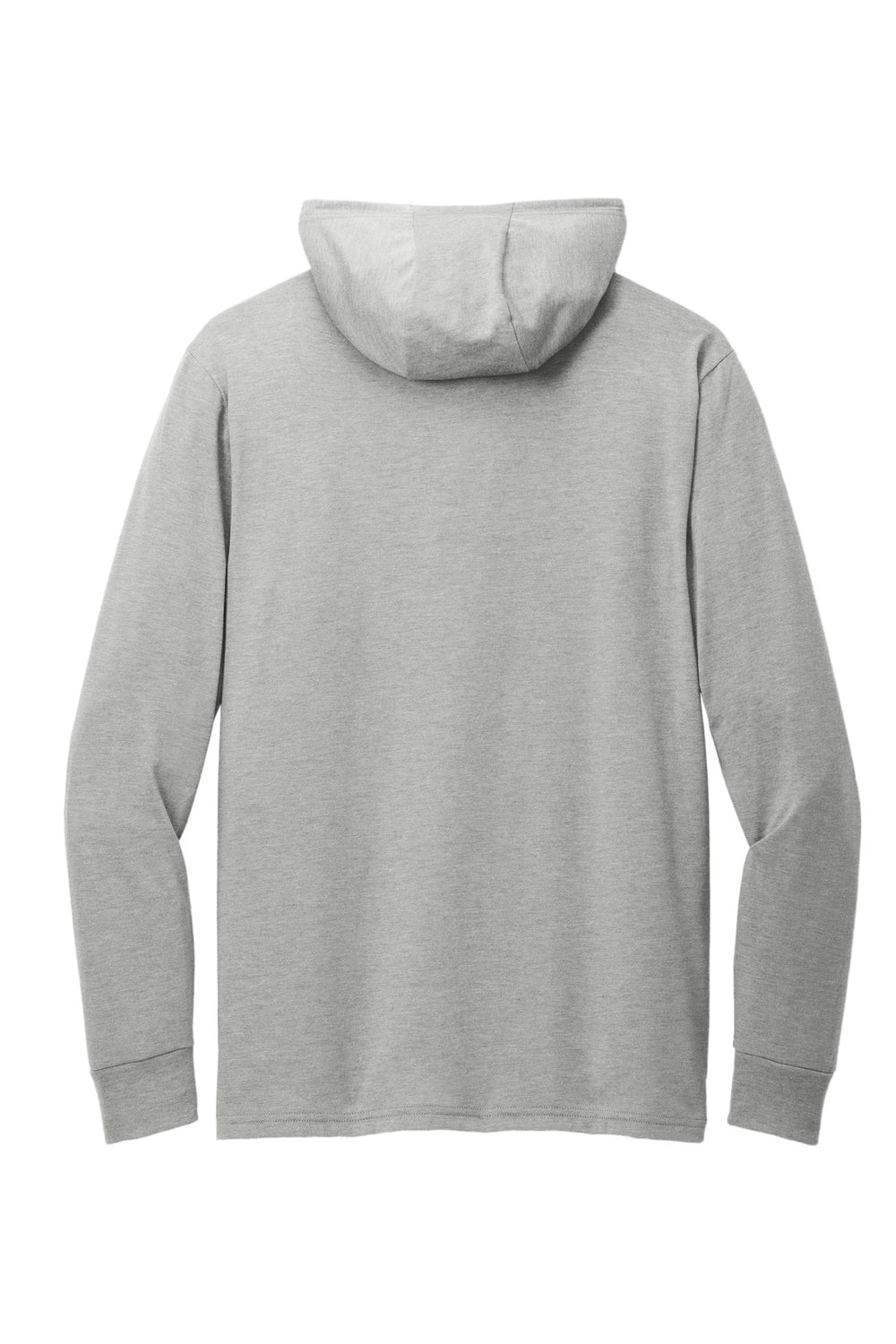Rear View of AlumGrey Allmade Unisex Tri-Blend Hoodie Tee AL6003