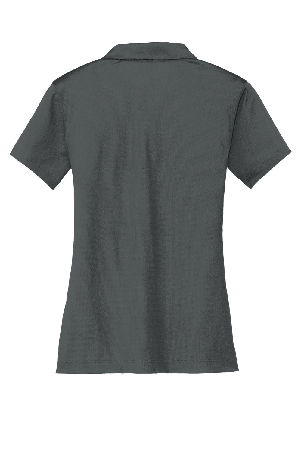 Rear View of Anthracite Nike Women's Dri-FIT Vertical Mesh Polo. 637165