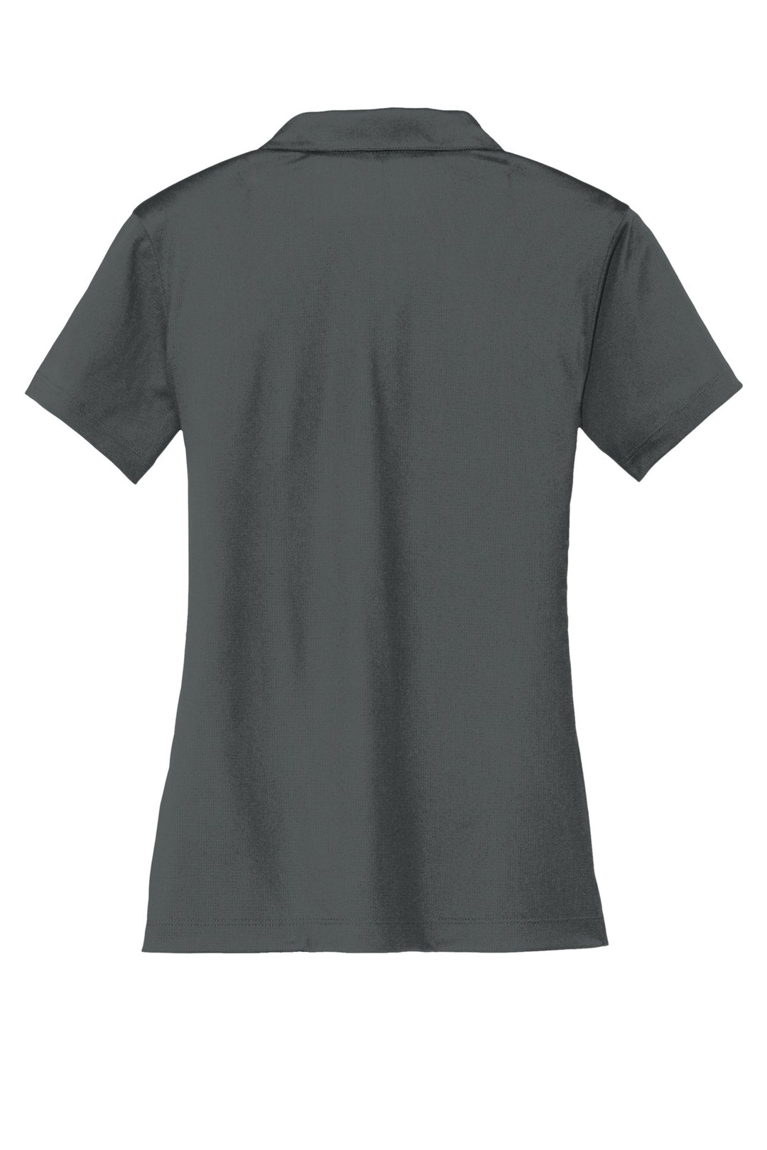 Rear View of Anthracite Nike Women's Dri-FIT Vertical Mesh Polo. 637165