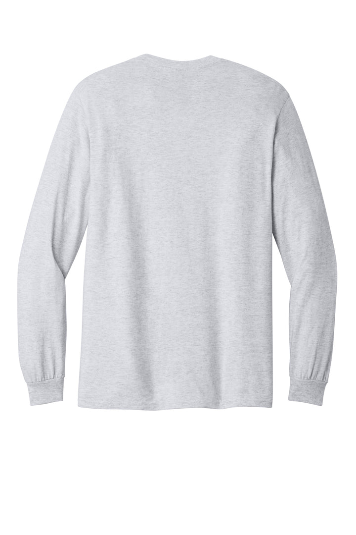 Rear View of Ash Gildan - Heavy Cotton 100% Cotton Long Sleeve T-Shirt. 5400