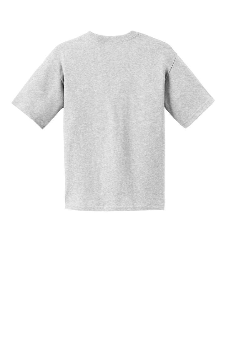 Rear View of Ash Gildan - Youth Ultra Cotton 100% US Cotton T-Shirt. 2000B