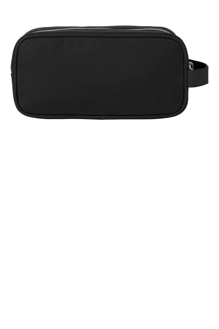 Rear View of Black Brooks Brothers Wells Dopp Kit BB18870