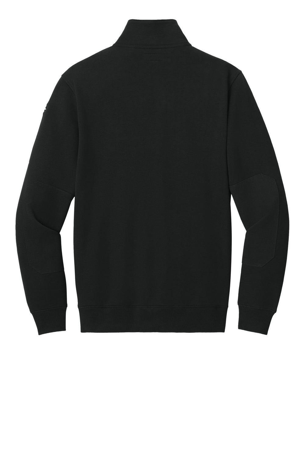 Rear View of Black CornerStone 12-Oz. Tough Fleece Job Shirt CSF635