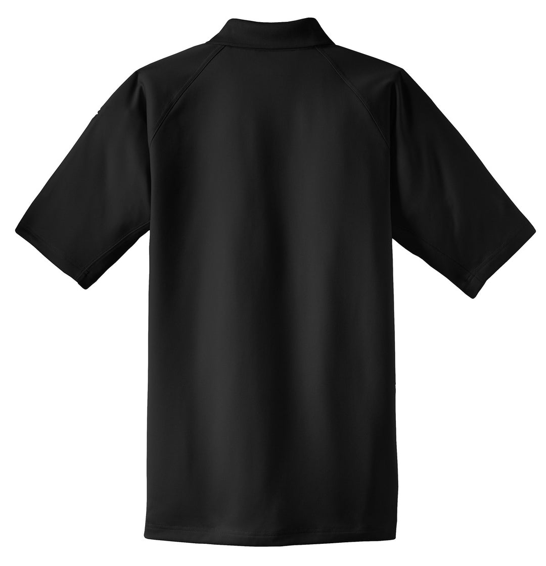 Rear View of Black CornerStone Tall Select Snag-Proof Tactical Polo. TLCS410