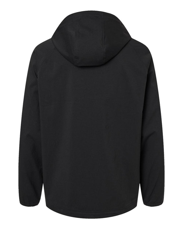 Rear View of Black Go-To Utility DWR Full-Zip Jacket - A2007
