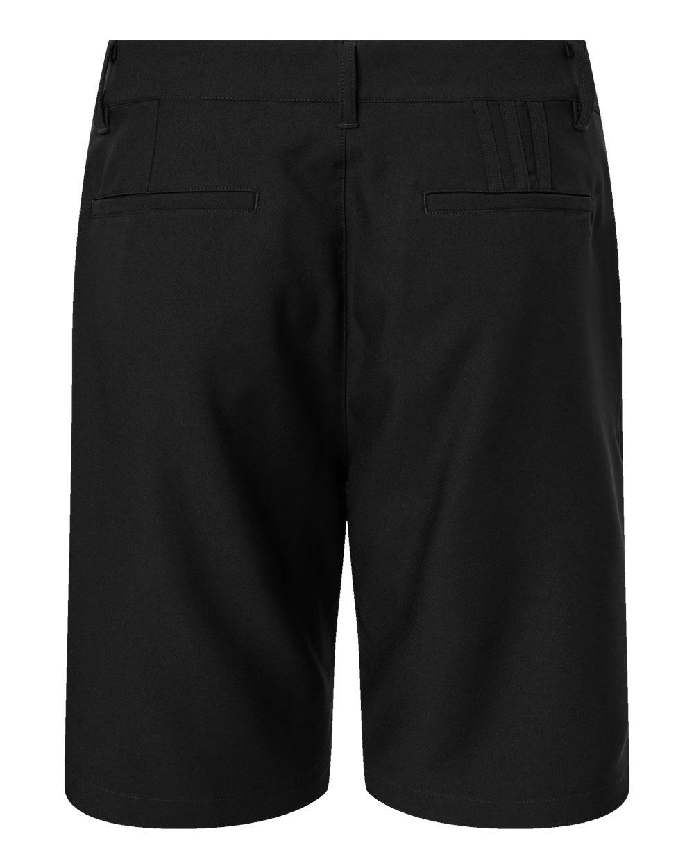 Rear View of Black Golf Shorts - A2000
