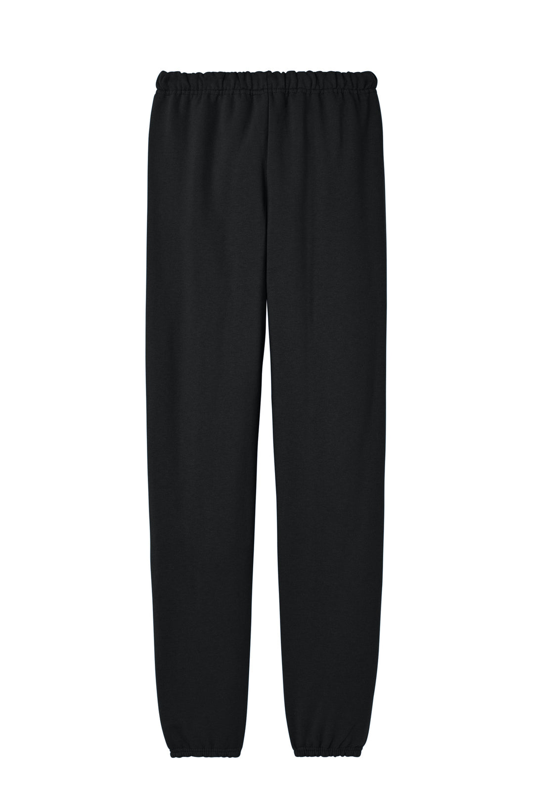 Rear View of Black Jerzees - NuBlend Sweatpant. 973M