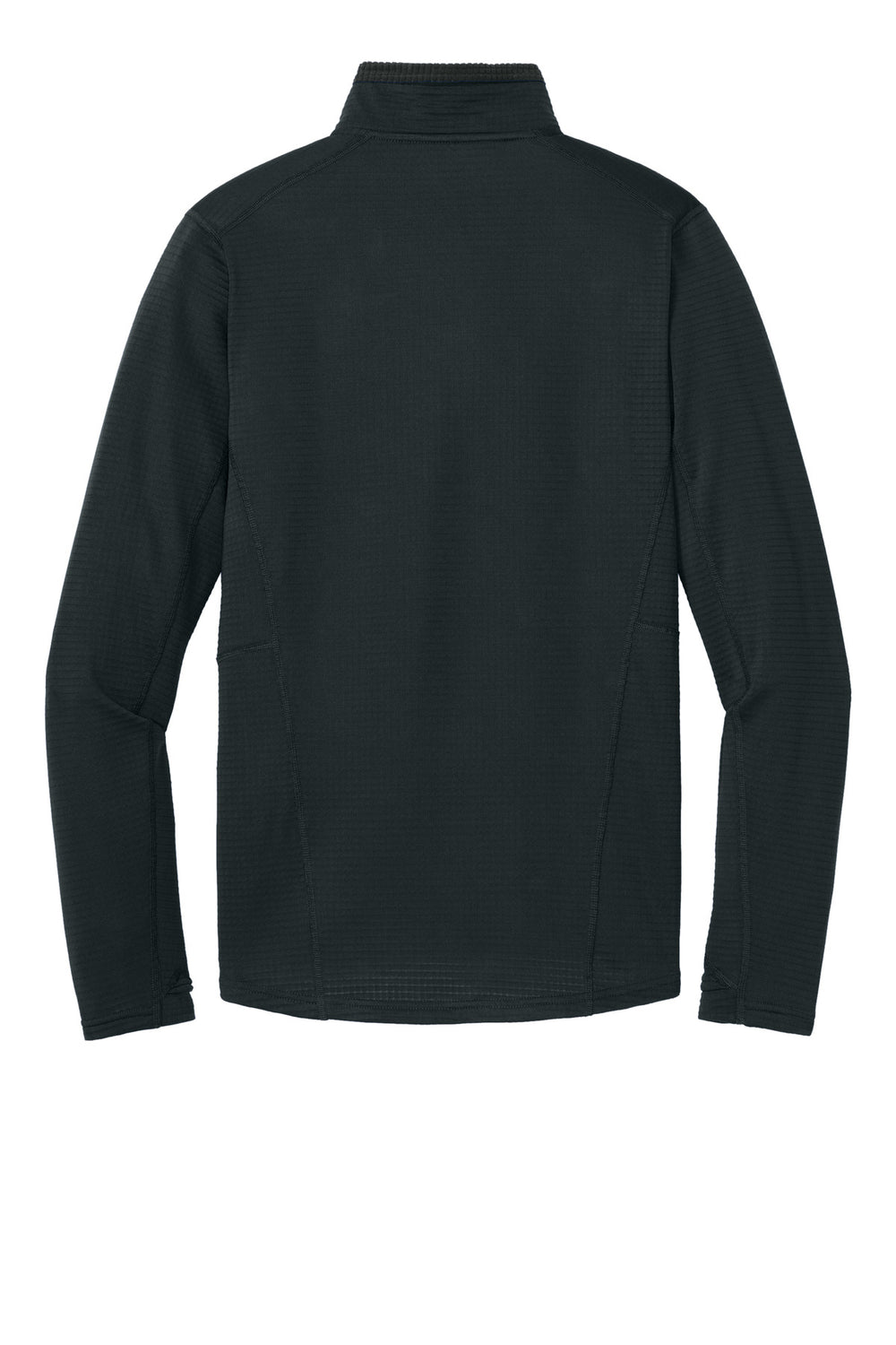 Rear View of Black LIMITED EDITION Outdoor Research Tech Grid 1/4-Zip Fleece OR322267