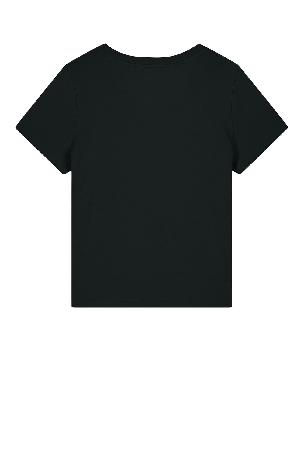 Rear View of Black Stanley/Stella Women's Stella Isla V-Neck Tee SXW032