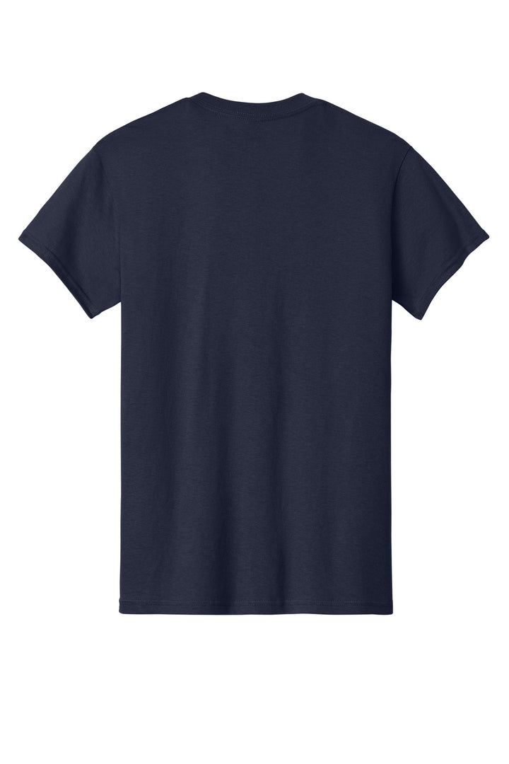 Rear View of Blackberry Gildan - Heavy Cotton 100% Cotton T-Shirt. 5000