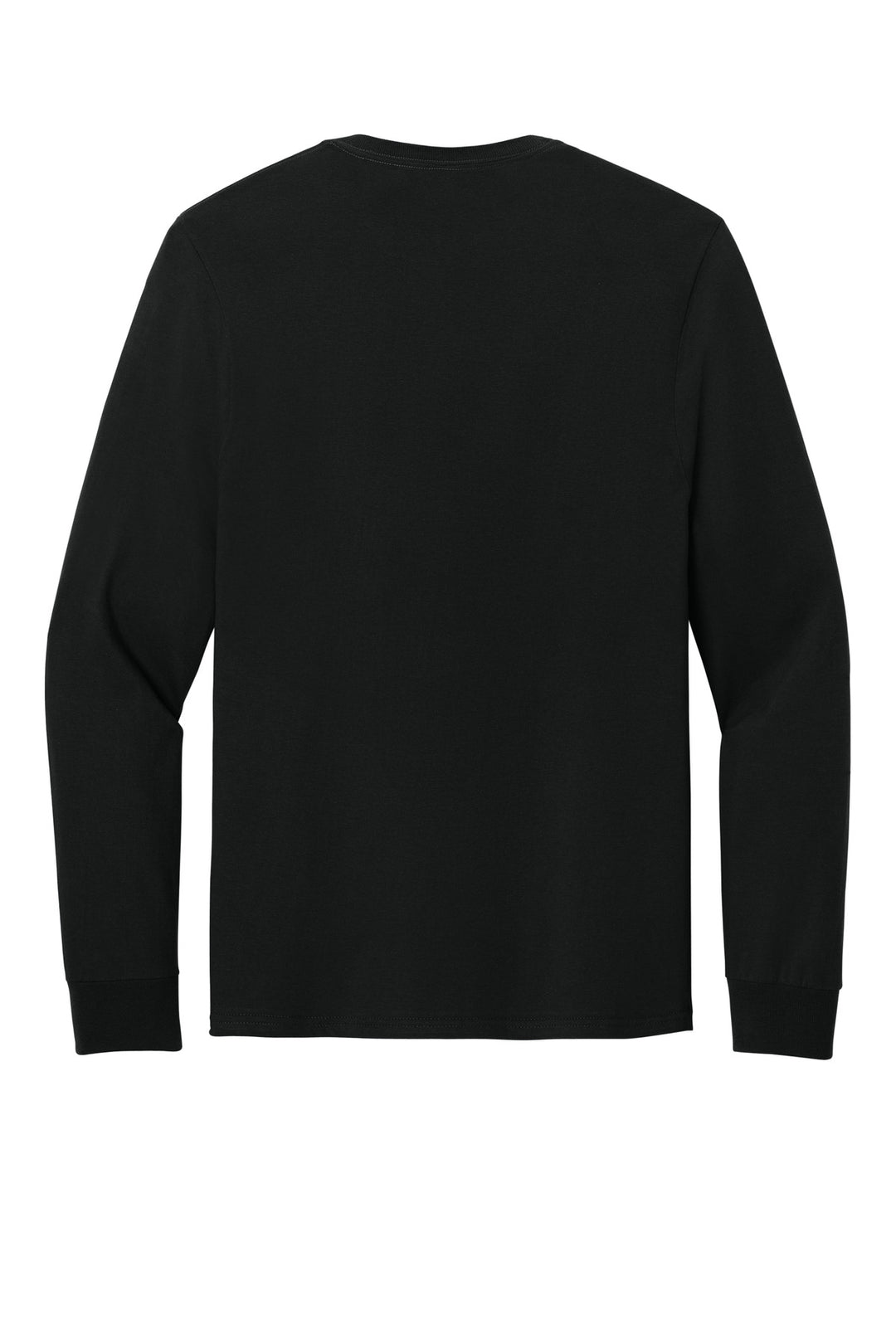 Rear View of BlackInk Jerzees Classics Unisex Cotton Long Sleeve T-Shirt 363L