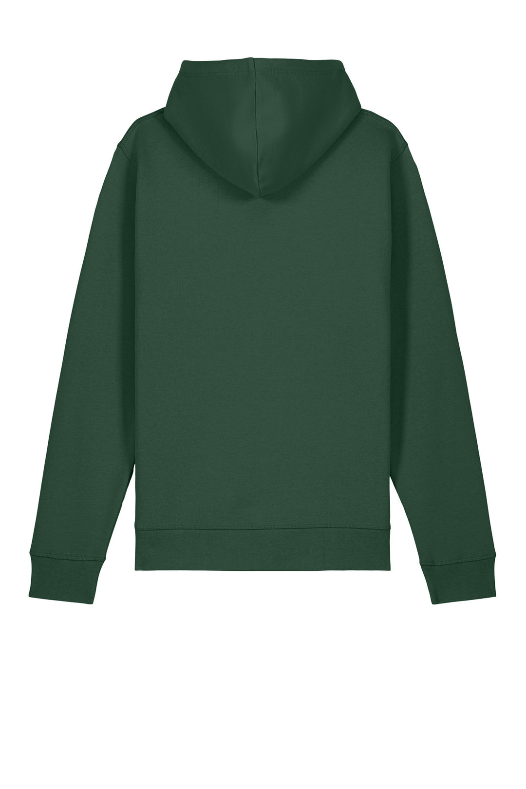 Rear View of BottleGrn Stanley/Stella Unisex Drummer 2.0 Hooded Sweatshirt SXU009