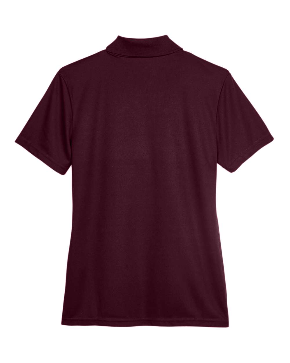 Rear View of Burgundy Women's Origin Performance Piqué Polo - 78181