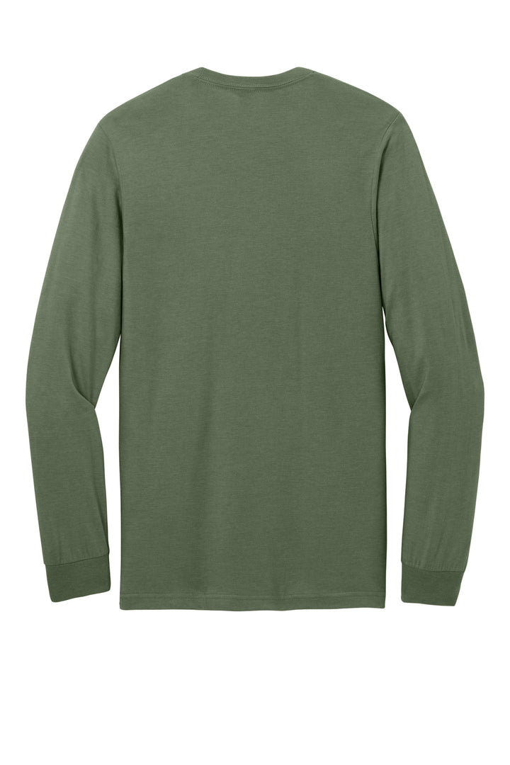 Rear View of Cactus Gildan Softstyle CVC Long Sleeve Tee 64440CVC
