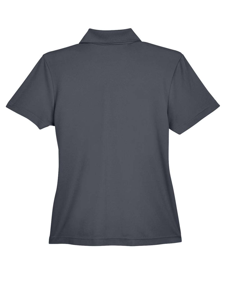 Rear View of Carbon Women's Origin Performance Piqué Polo with Pocket - 78181P