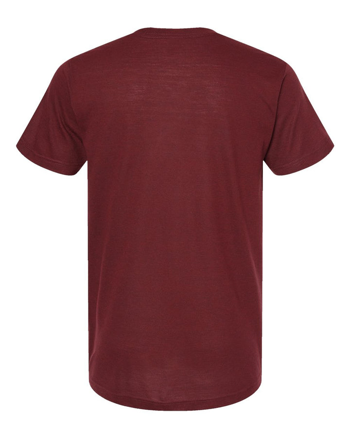 Rear View of Cardinal Tri Blend Tri-Blend T-Shirt - 254