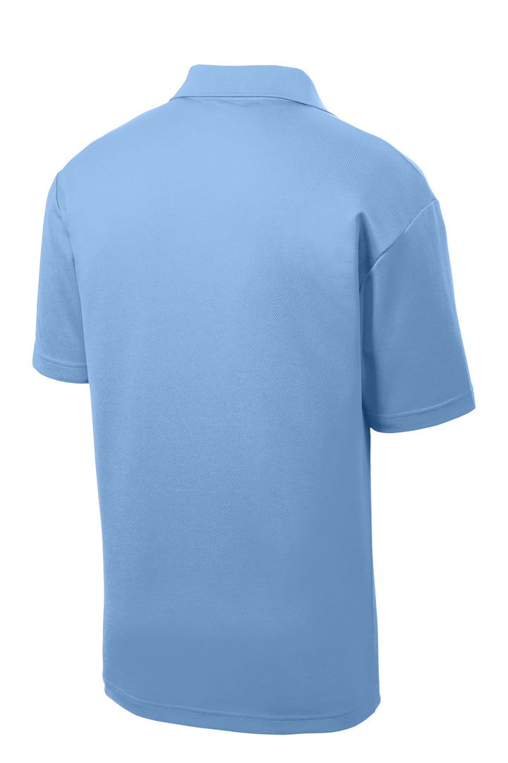 Rear View of CarolinaBl Sport-Tek PosiCharge RacerMesh Polo. ST640