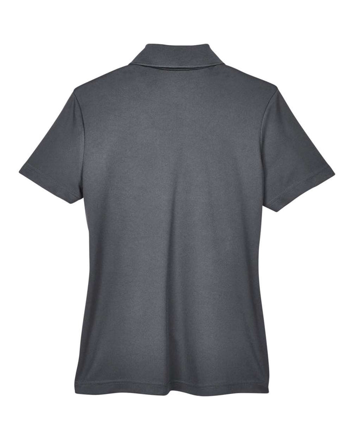 Rear View of Classic Red/ Carbon Women's Balance Colorblock Performance Piqué Polo - CE101W