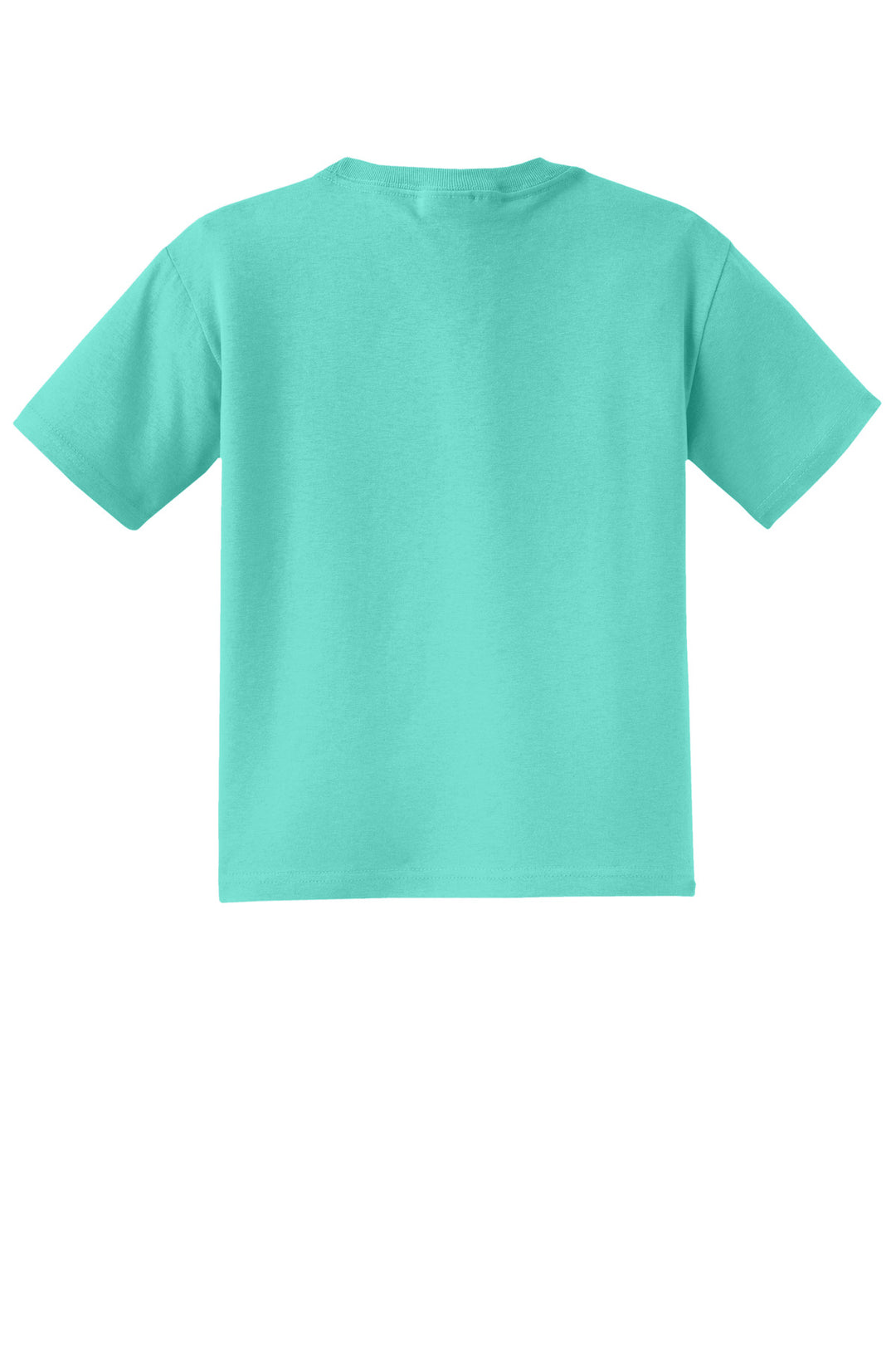 Rear View of CoolMint Jerzees - Youth Dri-Power 50/50 Cotton/Poly T-Shirt. 29B