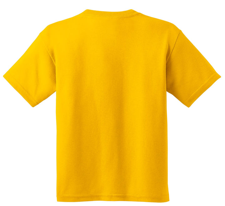Rear View of Daisy Gildan - Youth Heavy Cotton 100% Cotton T-Shirt. 5000B