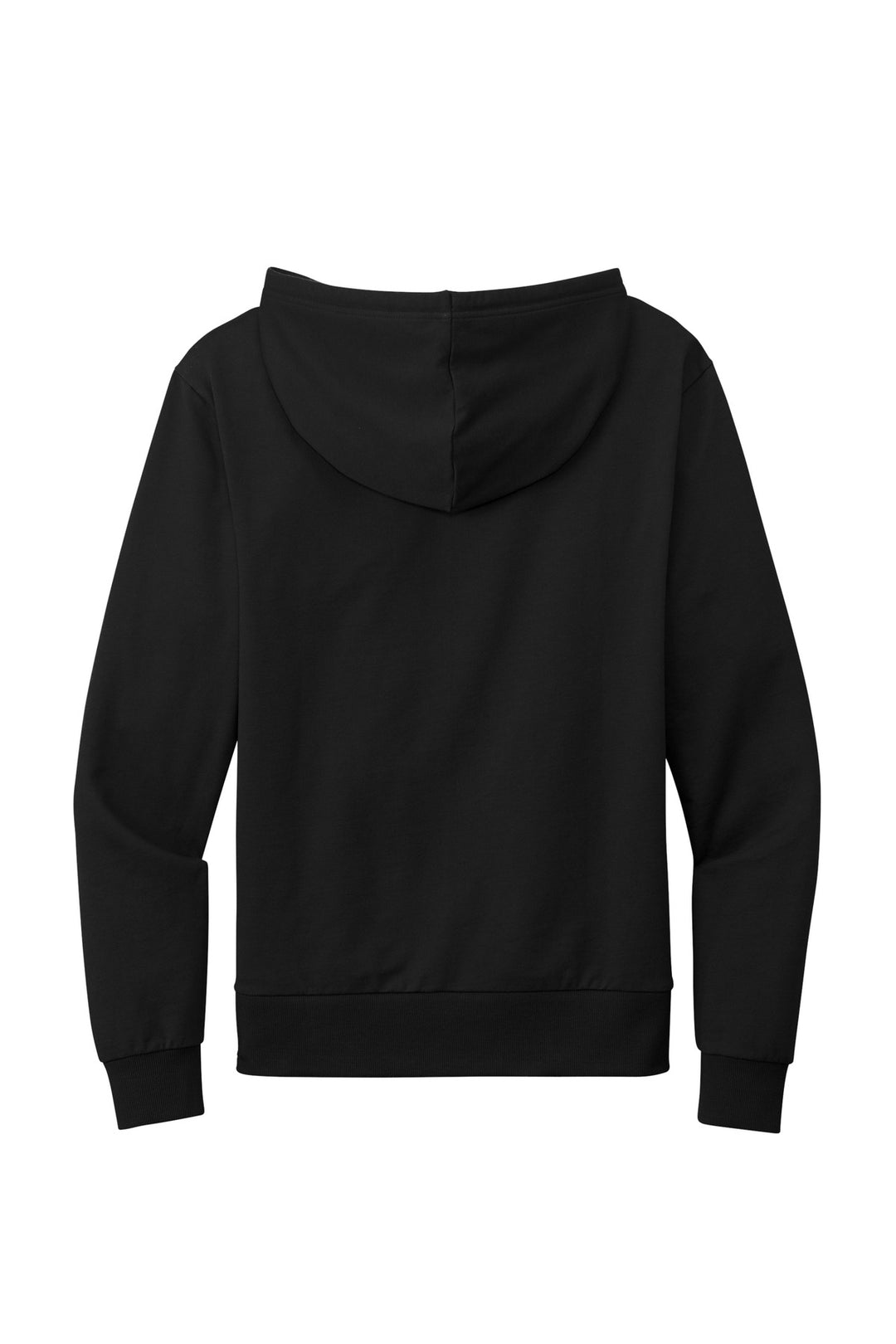 Rear View of DeepBlack Allmade Unisex Organic French Terry Pullover Hoodie AL4000